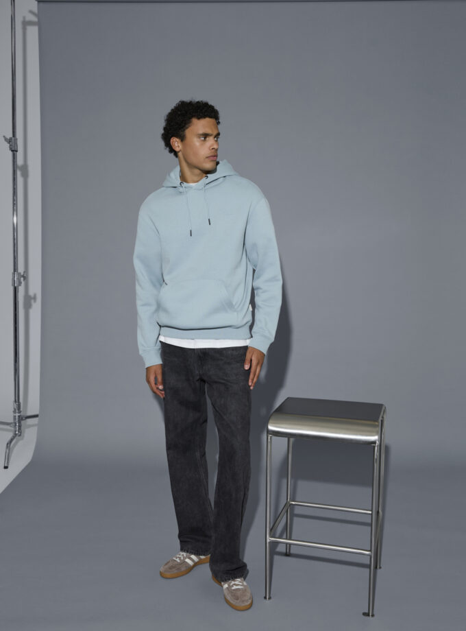 HOODIE SWEATSHIRT - BABY BLUE