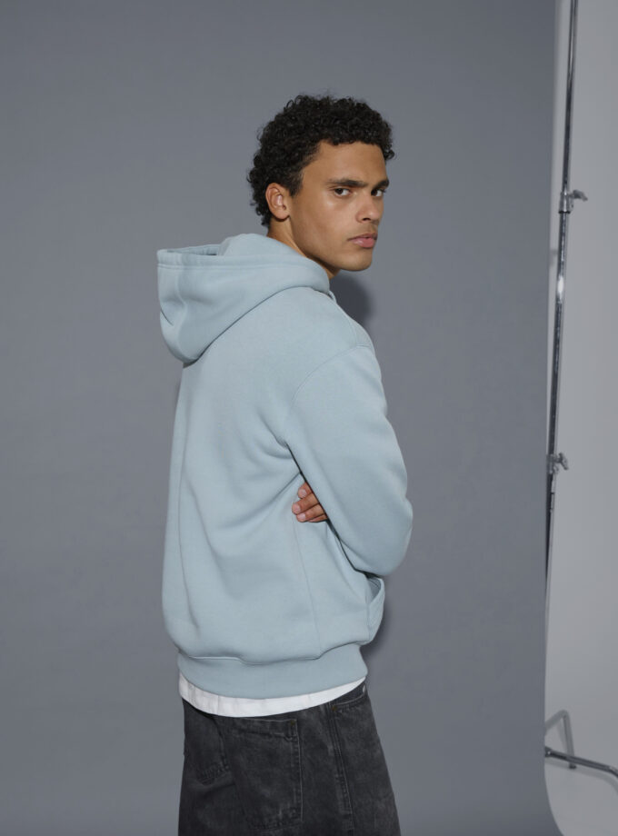 HOODIE SWEATSHIRT - BABY BLUE