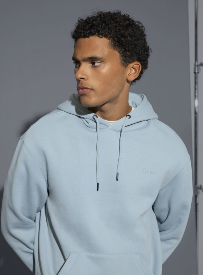 HOODIE SWEATSHIRT - BABY BLUE