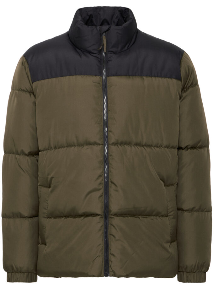 PUFFER - KHAKI WITH BLACK
