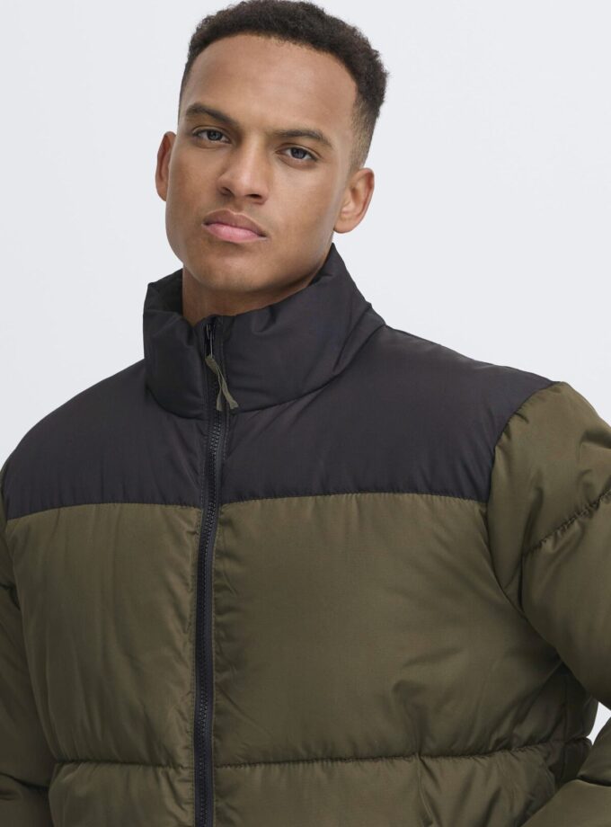 PUFFER - KHAKI WITH BLACK