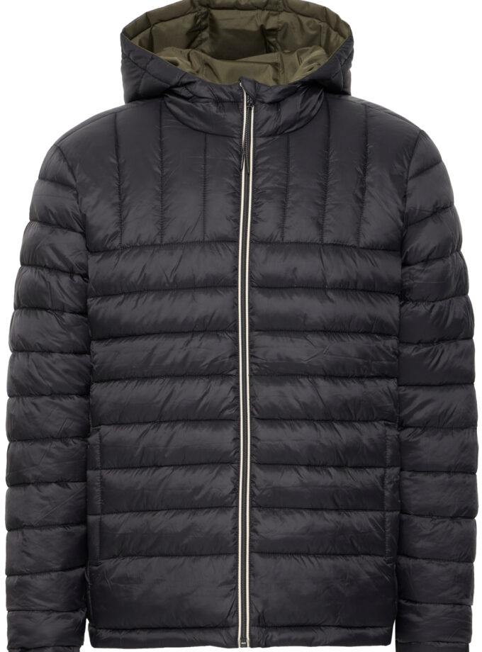 PUFFER - BLACK WITH KHAKI