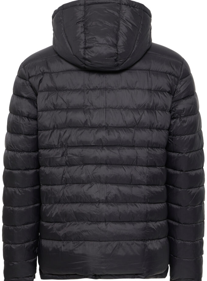 PUFFER - BLACK WITH KHAKI