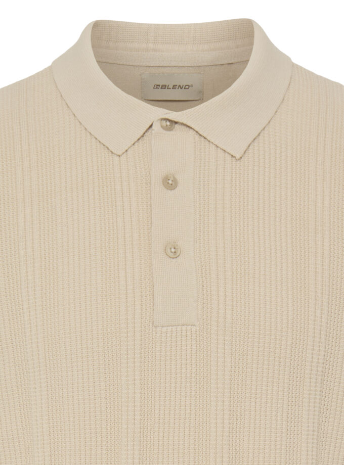 KNIT POLO SHORT - ECRU