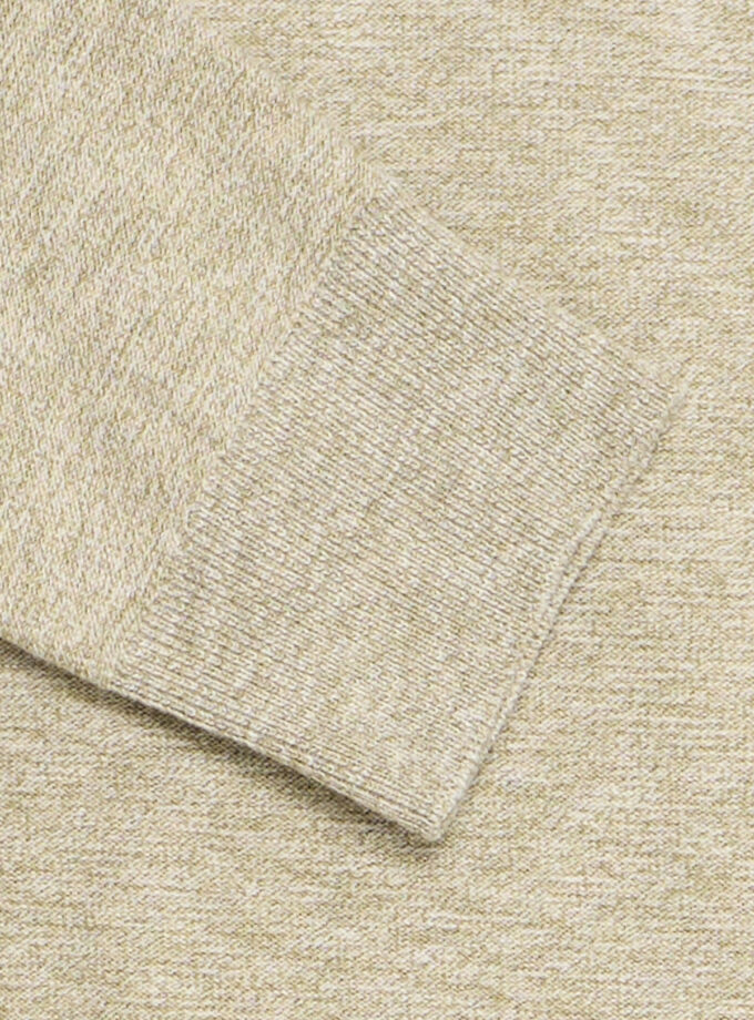 KNIT SWEATER - BEIGE MELANGE