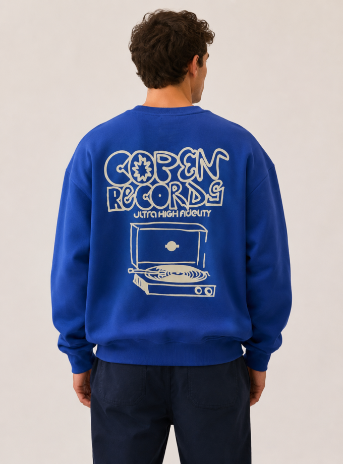 CREWNECK SWEATSHIRT  -  BLUE
