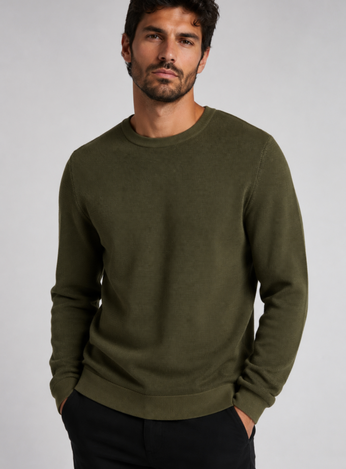 KNITWEAR SWEATER - KHAKI