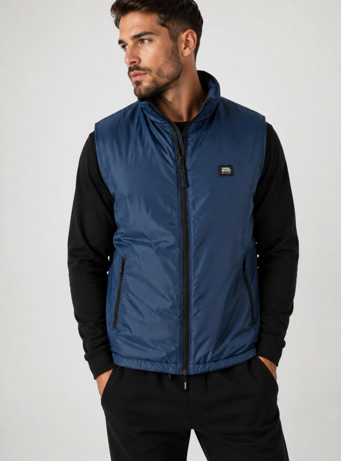 PUFFER VEST - DARK BLUE