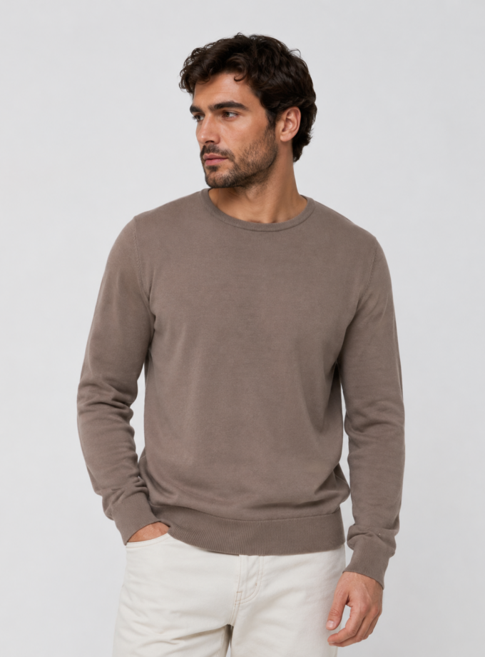 KNITWEAR SWEATER - TAUPE