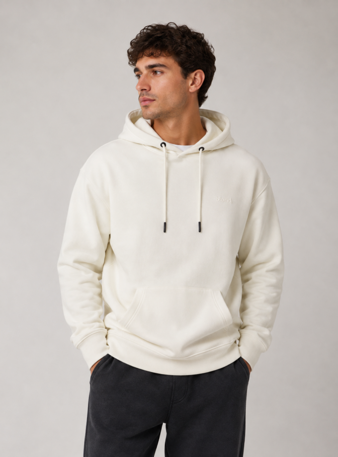HOODIE SWEATSHIRT - WHITE