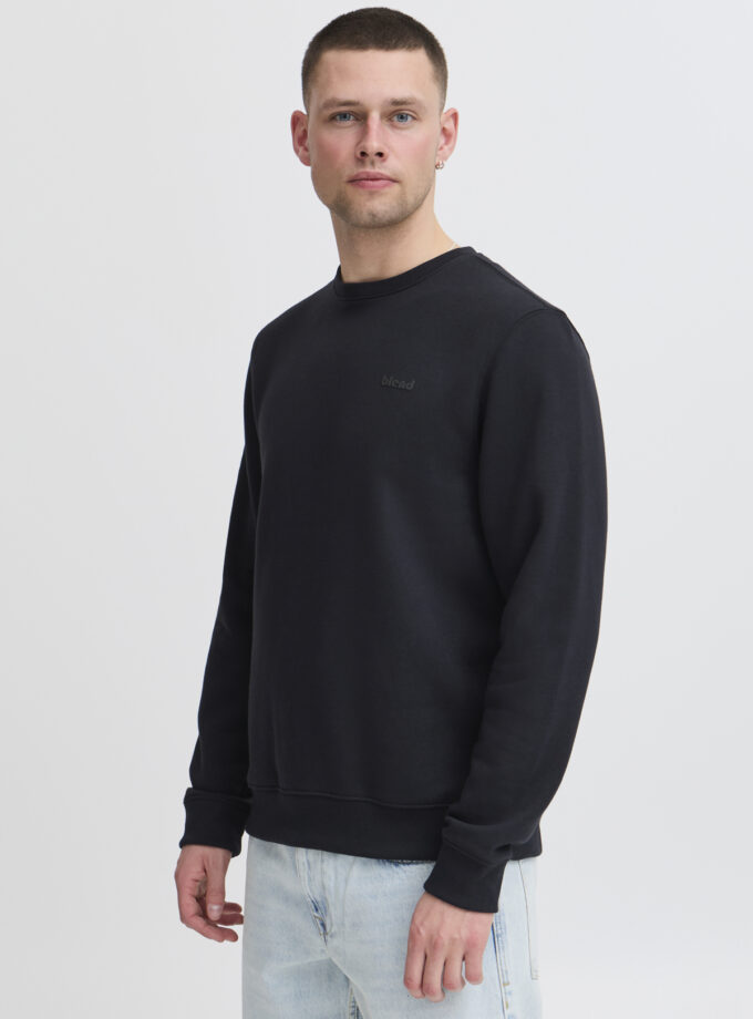 CREWNECK SWEATSHIRT  - BLACK