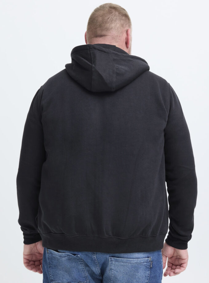 ZIP- UP HOODIE - OFF BLACK
