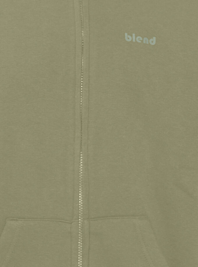 ZIP- UP HOODIE - KHAKI