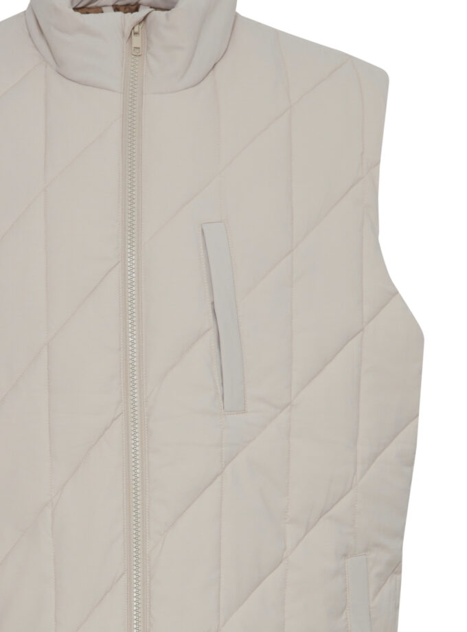 PUFFER VEST - ECRU