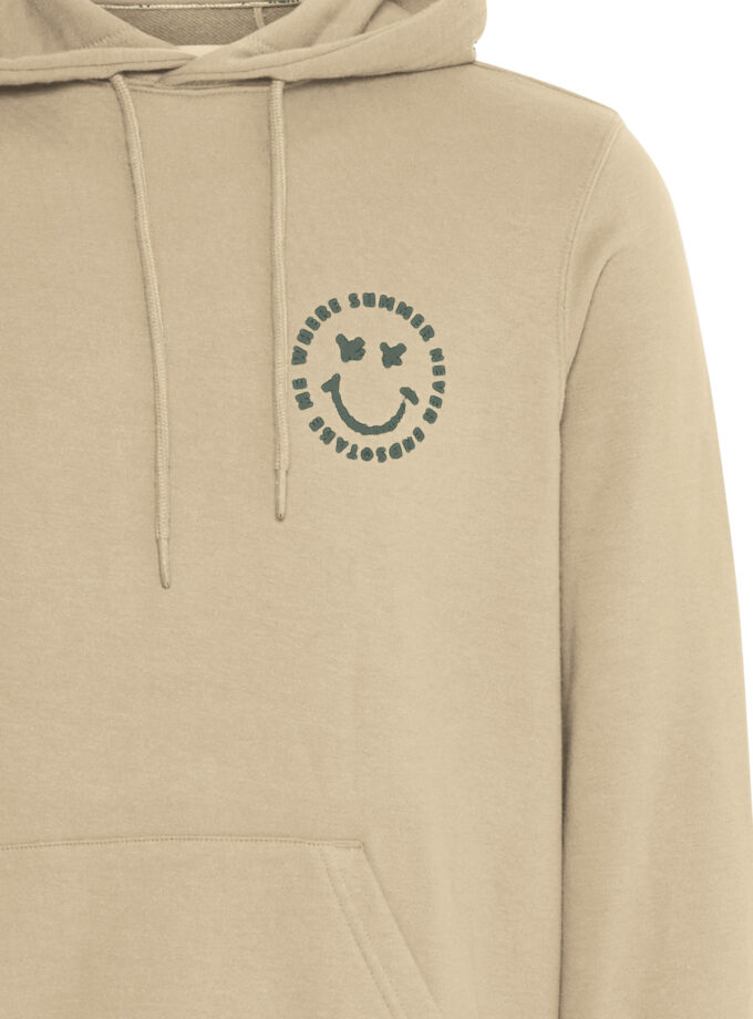 HOODIE SWEATSHIRT - CAMEL