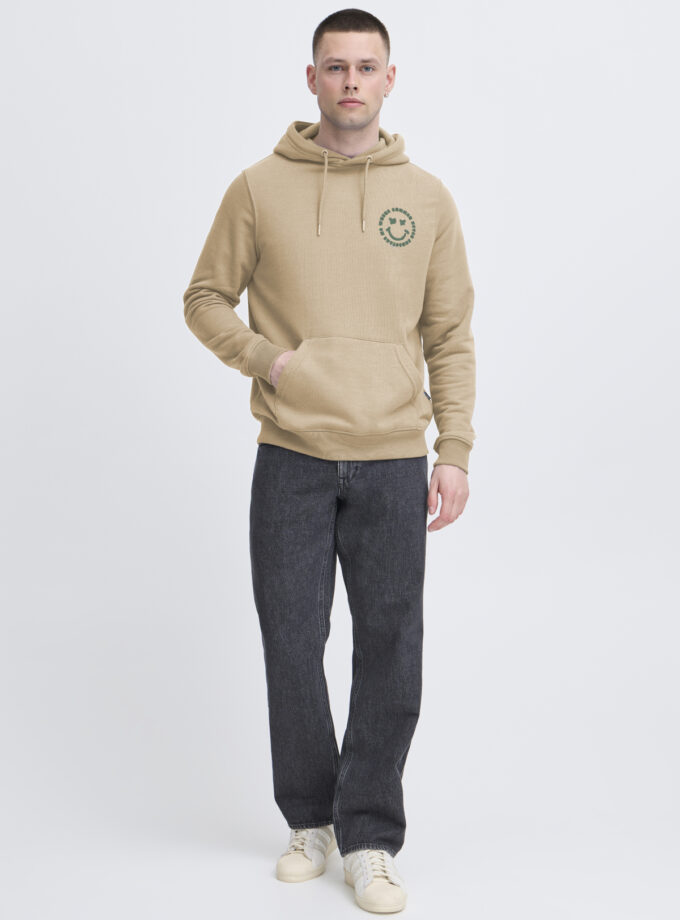 HOODIE SWEATSHIRT - CAMEL