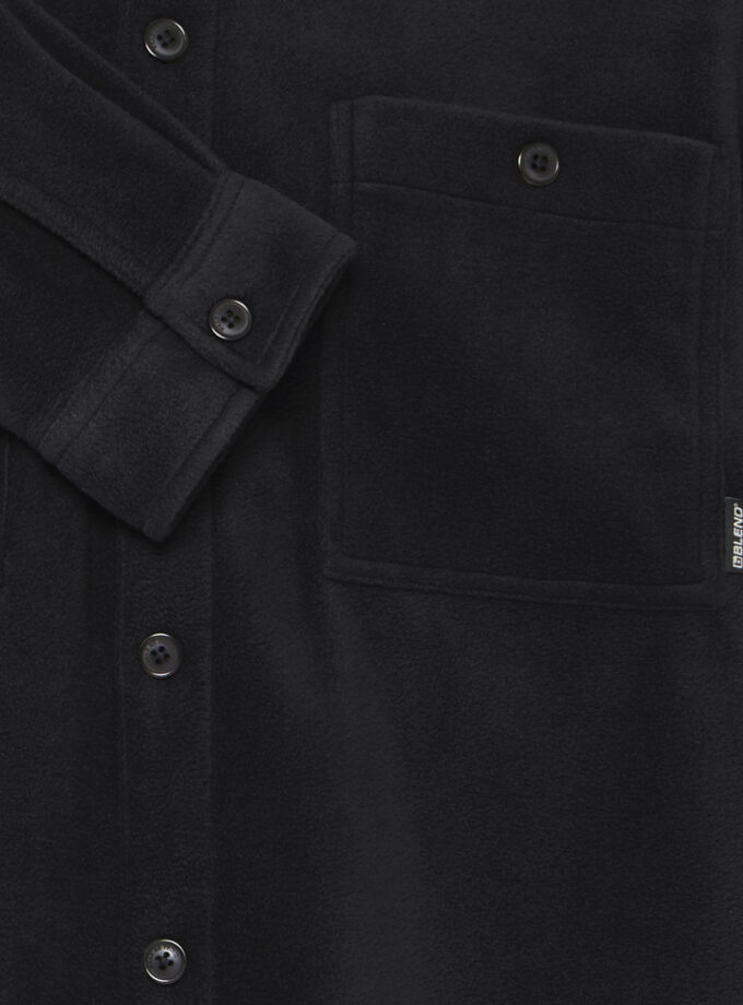 FLEECE SHIRT - BLACK