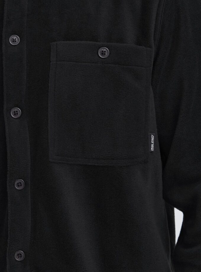 FLEECE SHIRT - BLACK