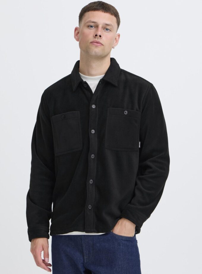 FLEECE SHIRT  - BLACK