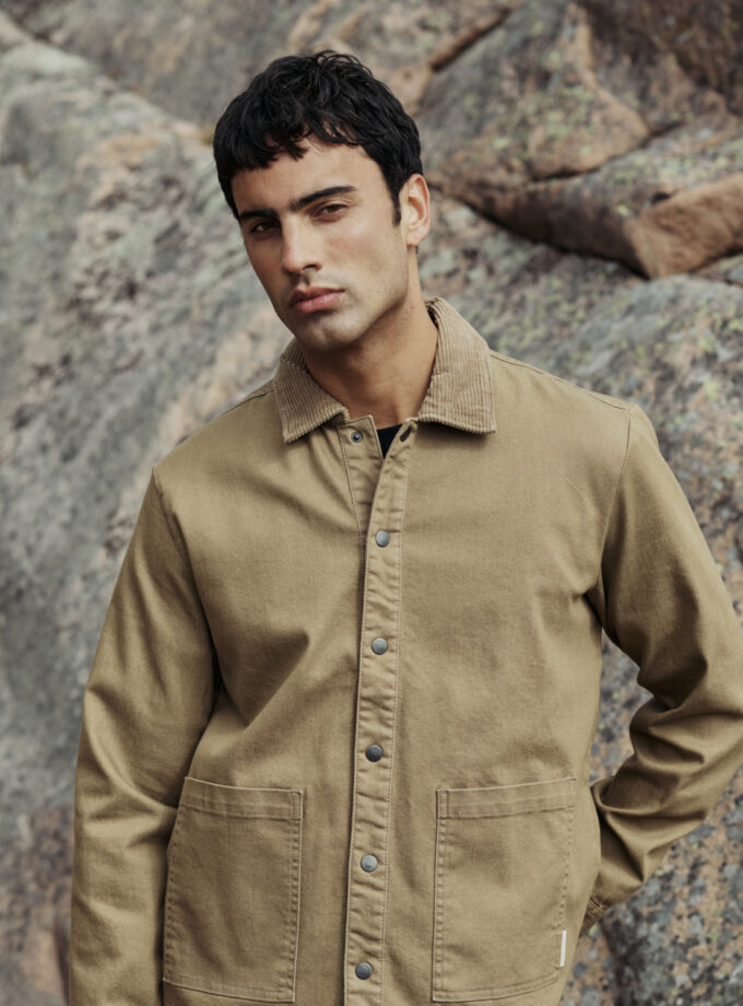JACKET OVERSHIRT  - BROWN