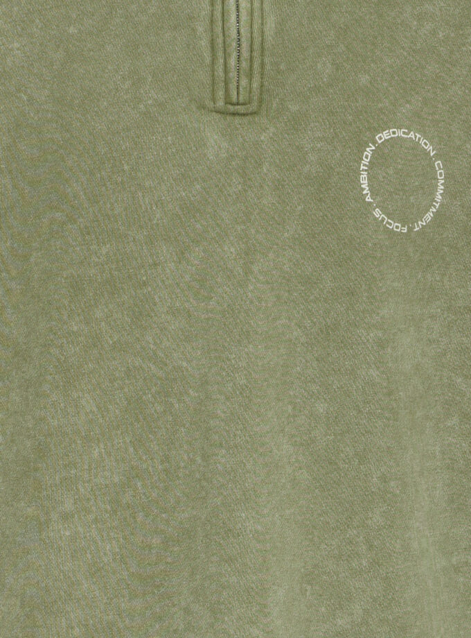 HALP - ZIP SWEATSHIRT - KHAKI