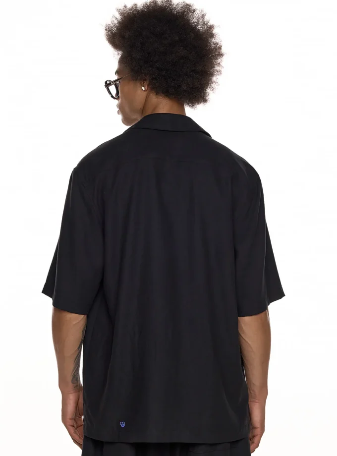 DOUBLE - BREASTED SHORT-SLEEVE SHIRT