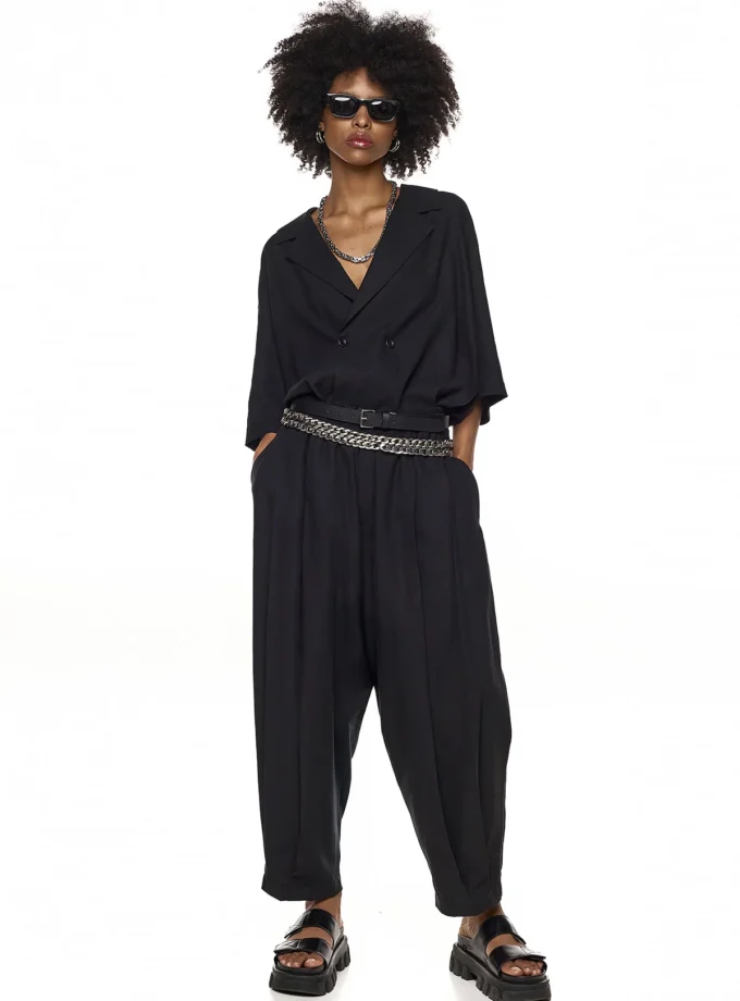 DOUBLE - BREASTED SHORT-SLEEVE SHIRT