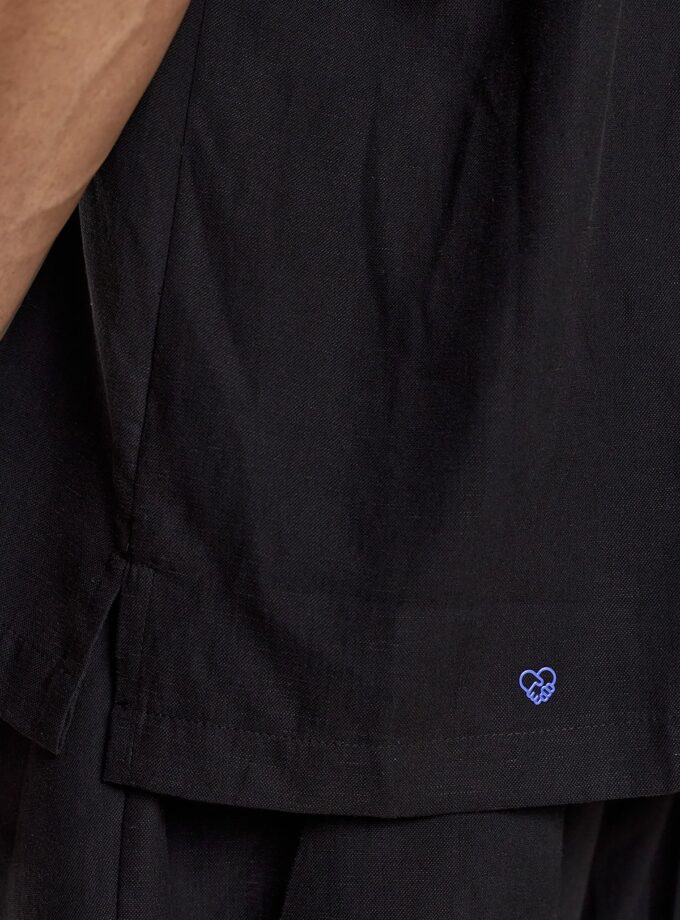 DOUBLE - BREASTED SHORT-SLEEVE SHIRT