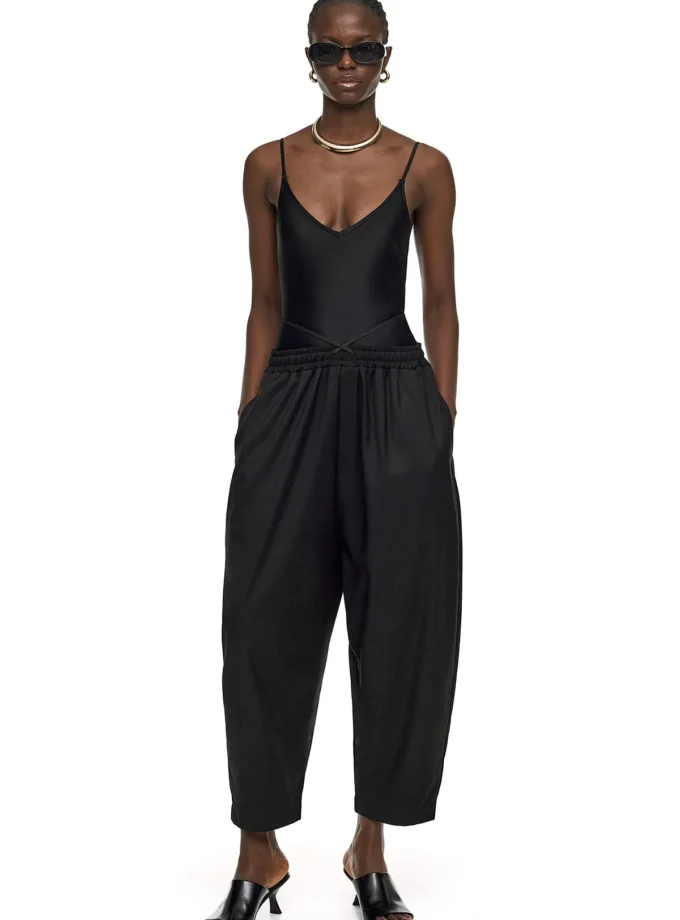 JAPANESE LOOSE FIT PANTS - BLACK