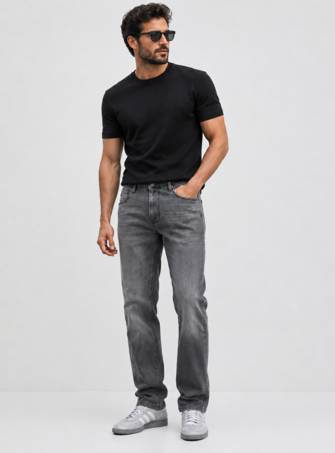 DENIM REGULAR FIT - GREY