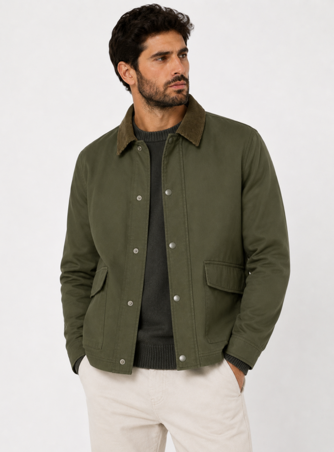 JACKET OVER - KHAKI