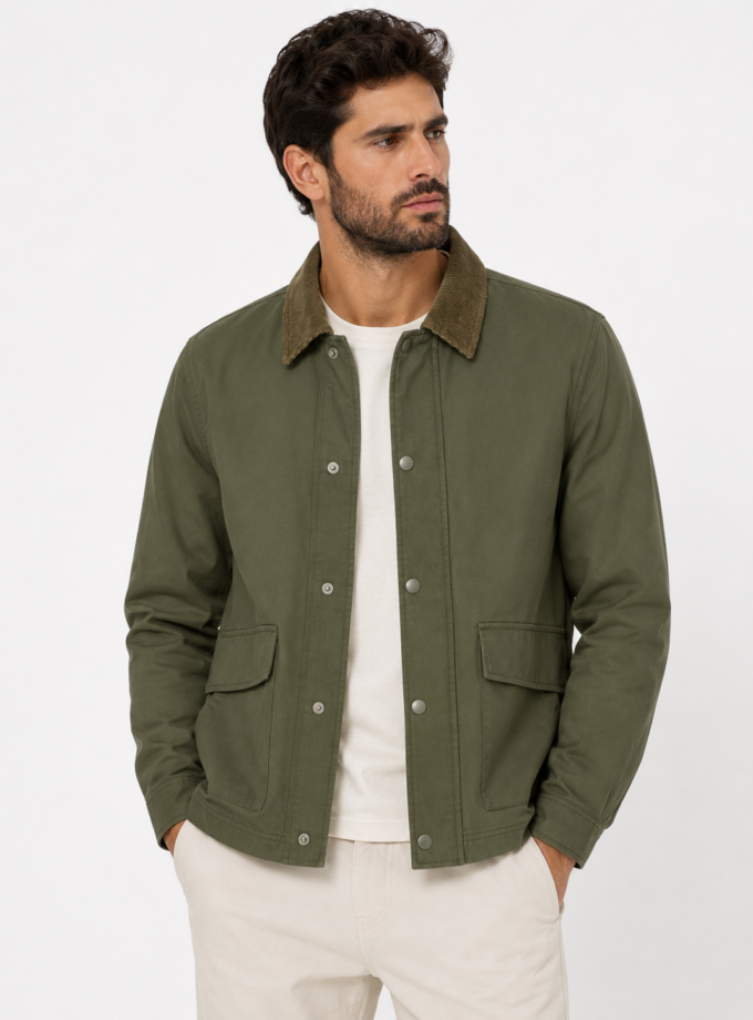 JACKET OVER - KHAKI