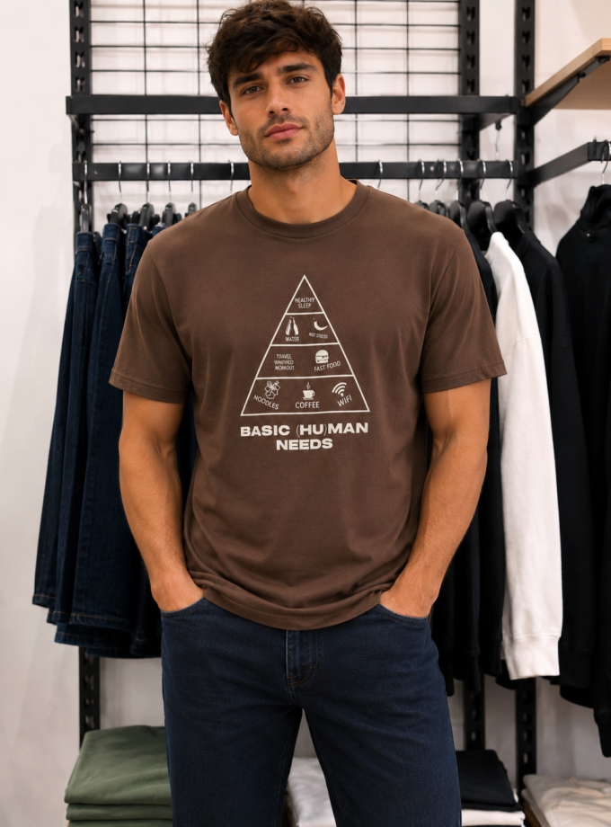 T - SHIRT - BROWN