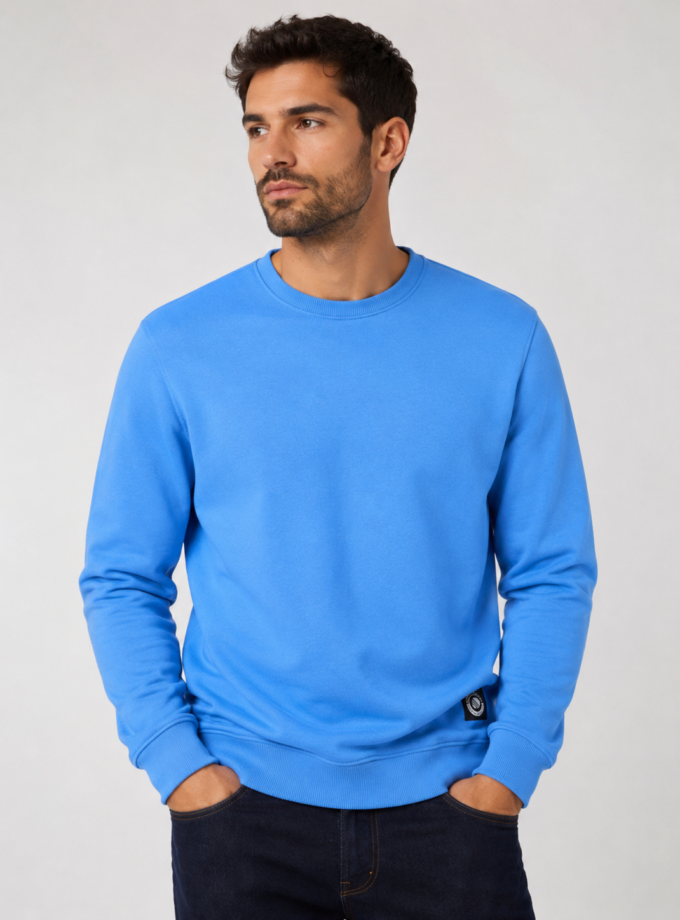 CREWNECK SWEATSHIRT  - BLUE