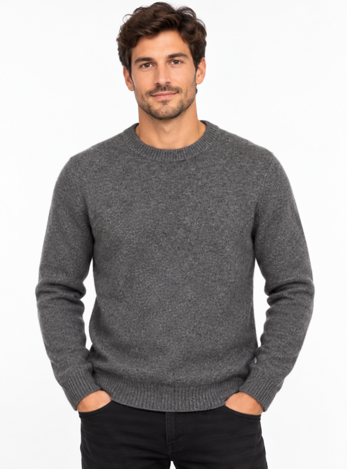 KNIT SWEATER - CHARCOAL