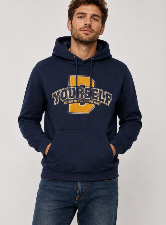 HOODIE SWEATSHIRT - DARK BLUE