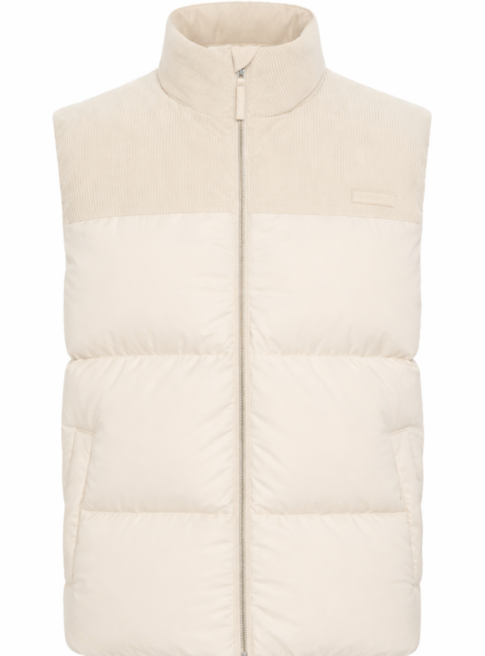 PUFFER VEST - ECRU