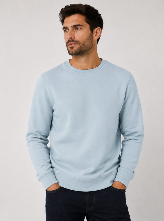 CREWNECK SWEATSHIRT - BABY BLUE