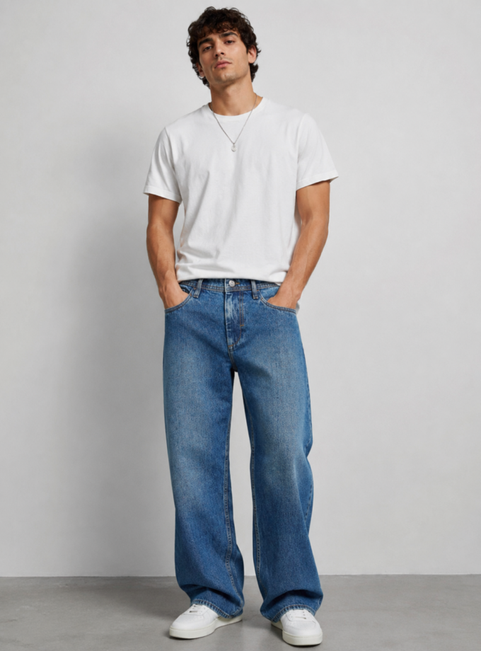 DENIM LOOSE FIT  - BLUE