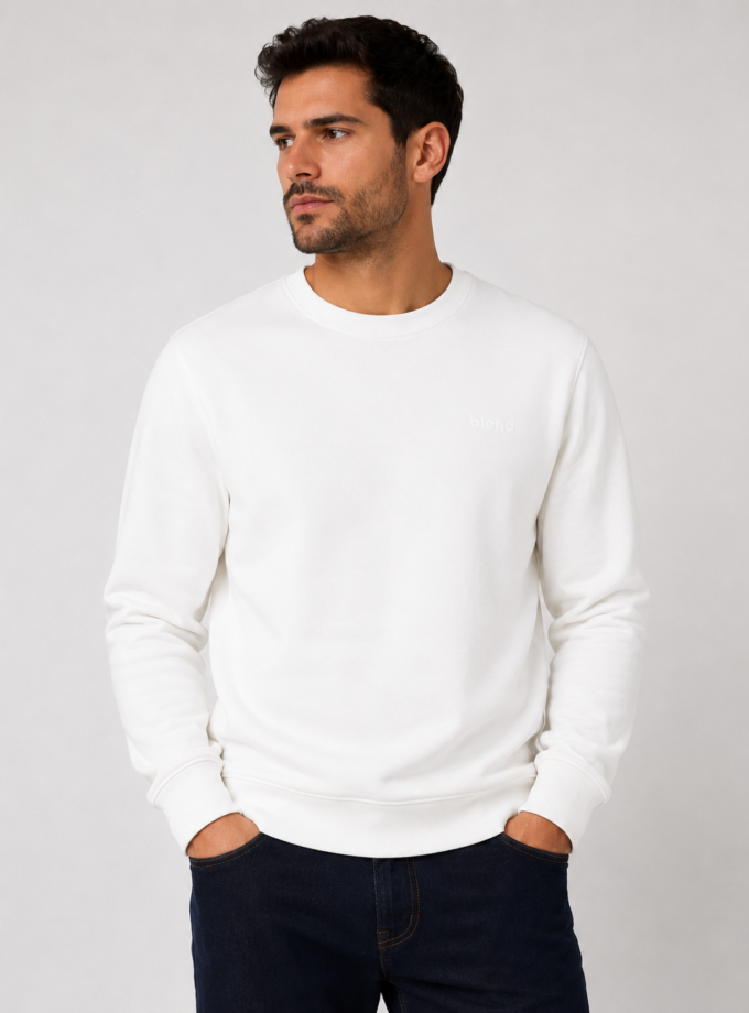 CREWNECK SWEATSHIRT - WHITE
