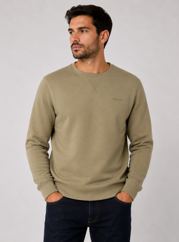 CREWNECK SWEATSHIRT - BEIGE