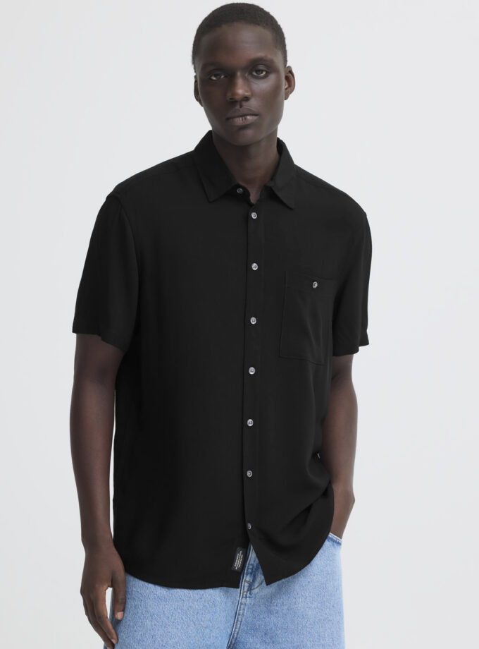 SHORT SLEEVE SHIRT - BLACK