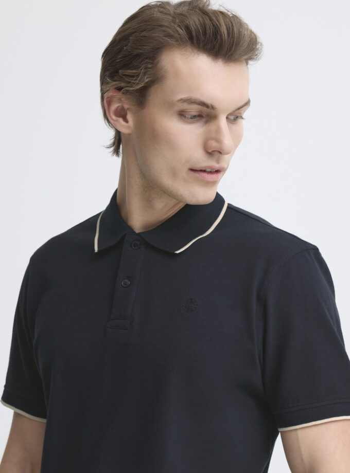 SHORT-SLEEVE POLO SHIRT - OFF BLACK