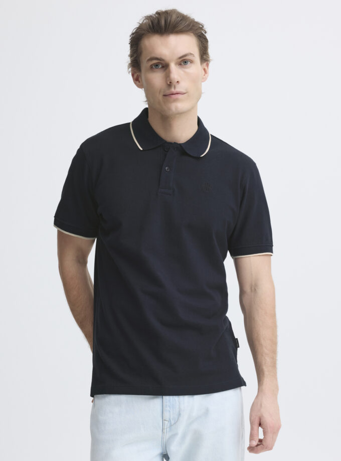 SHORT-SLEEVE POLO SHIRT - OFF BLACK