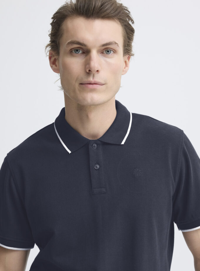 SHORT-SLEEVE POLO SHIRT - DARK BLUE