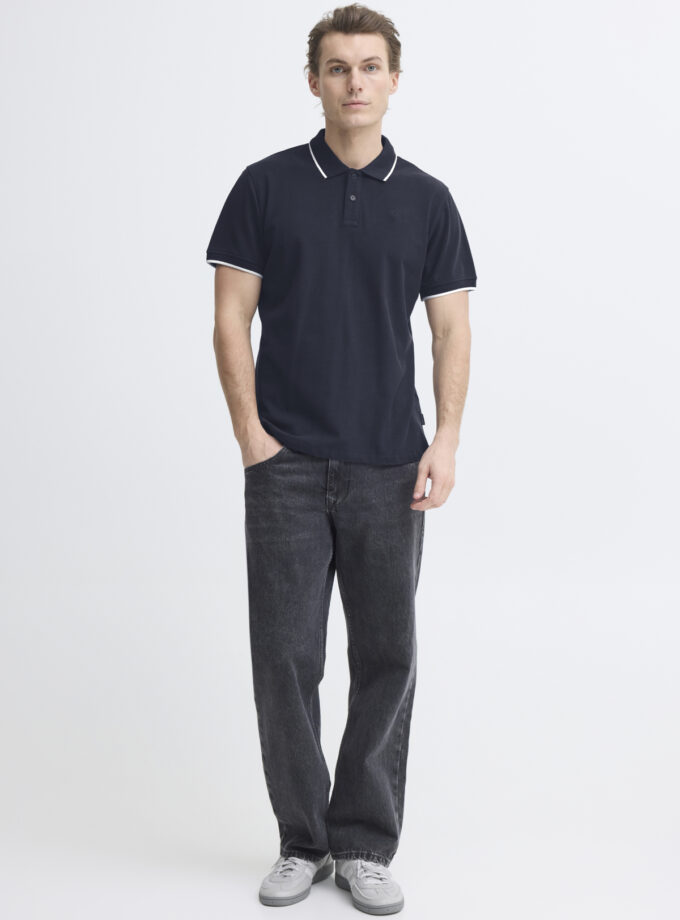 SHORT-SLEEVE POLO SHIRT - DARK BLUE