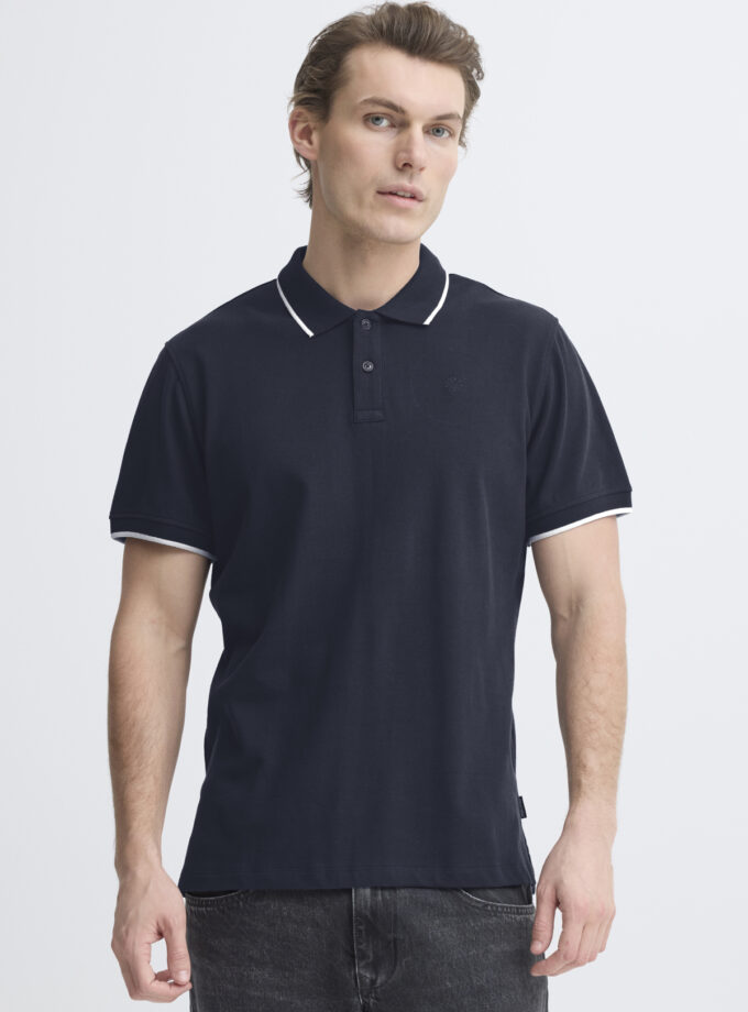 SHORT-SLEEVE POLO SHIRT - DARK BLUE