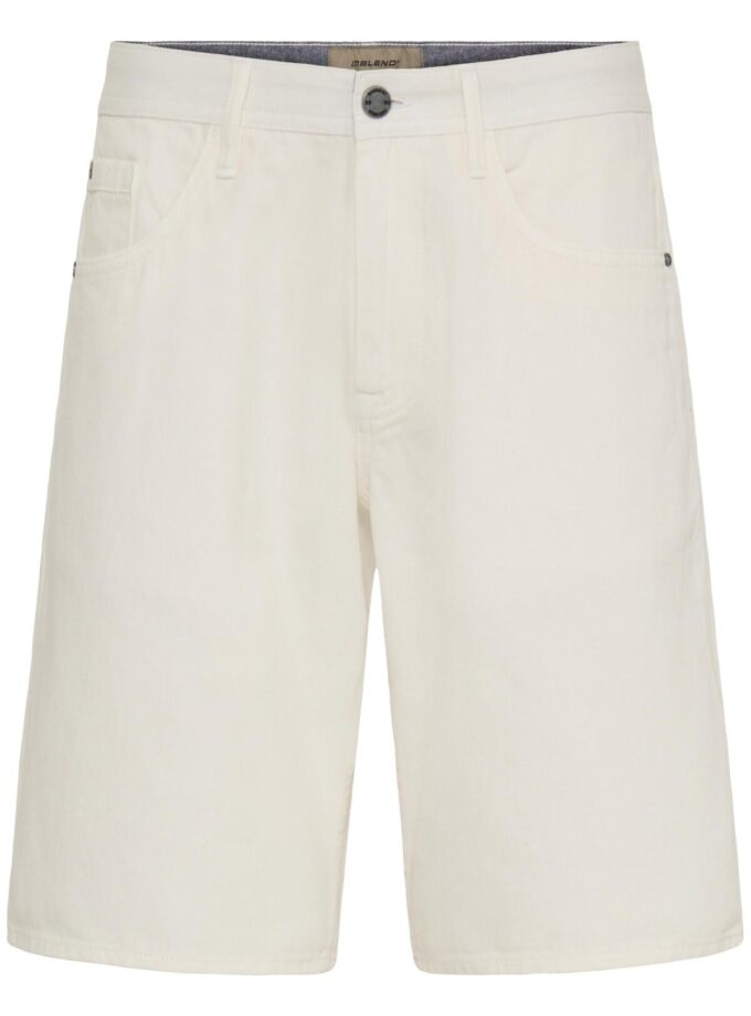 DENIM SHORTS - OFF WHITE