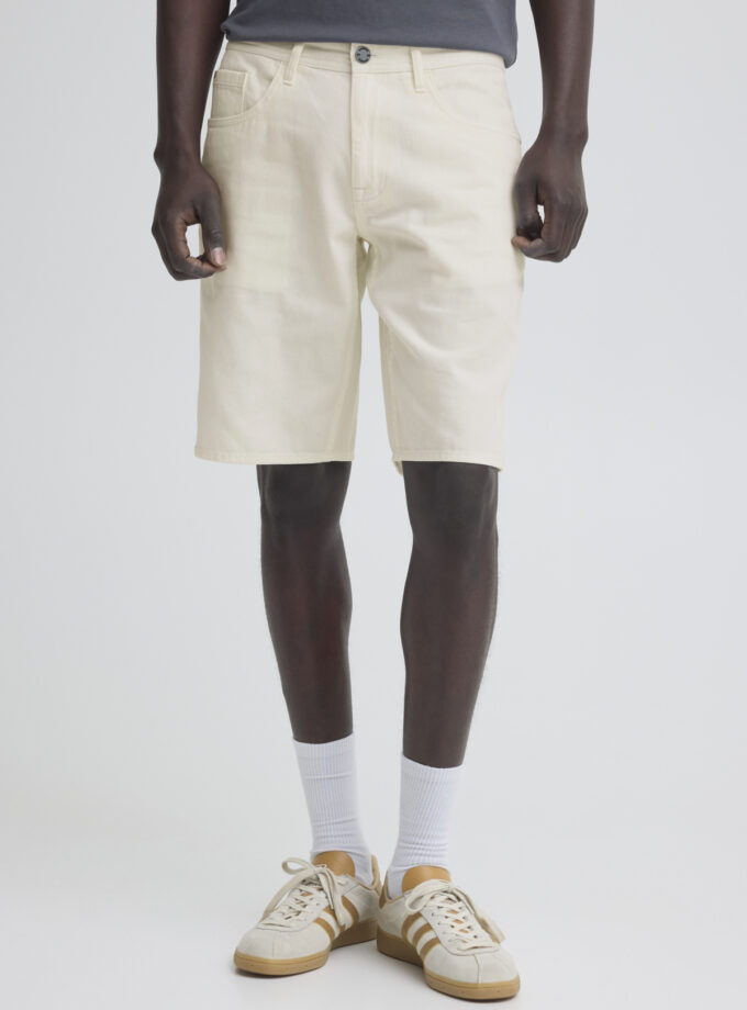 DENIM SHORTS - OFF WHITE