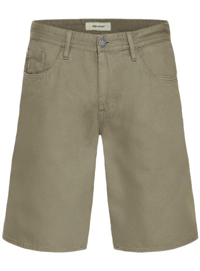 DENIM SHORTS - KHAKI